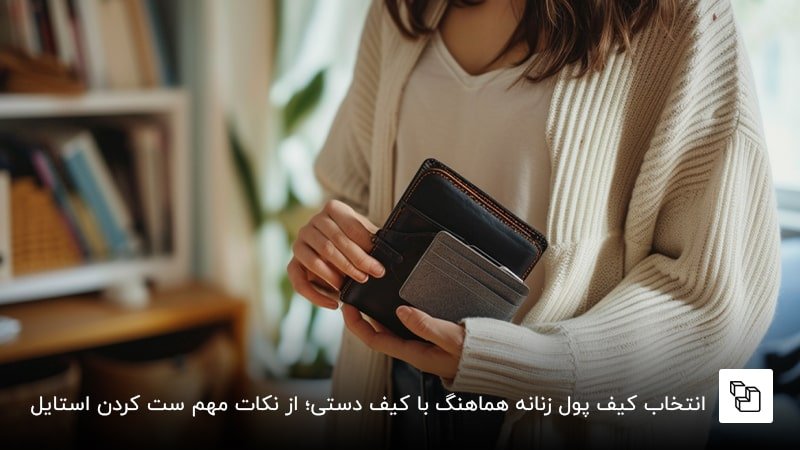 انتخاب کیف پول زنانه هماهنگ با کیف دستی؛ از نکات مهم ست کردن استایل