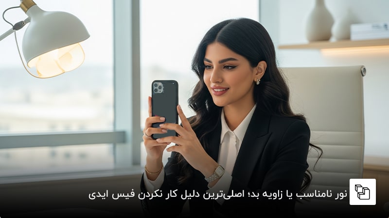  نور نامناسب یا زاویه بد؛ اصلی&zwnj;ترین دلیل کار نکردن فیس ایدی