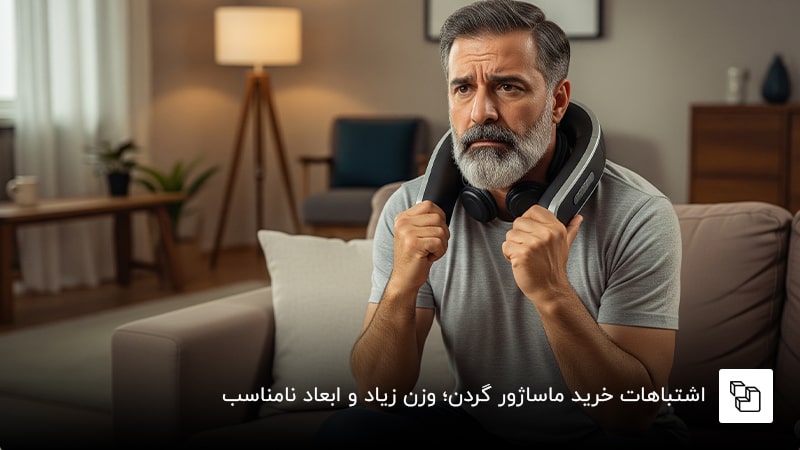 اشتباهات خرید ماساژور گردن؛ وزن زیاد و ابعاد نامناسب