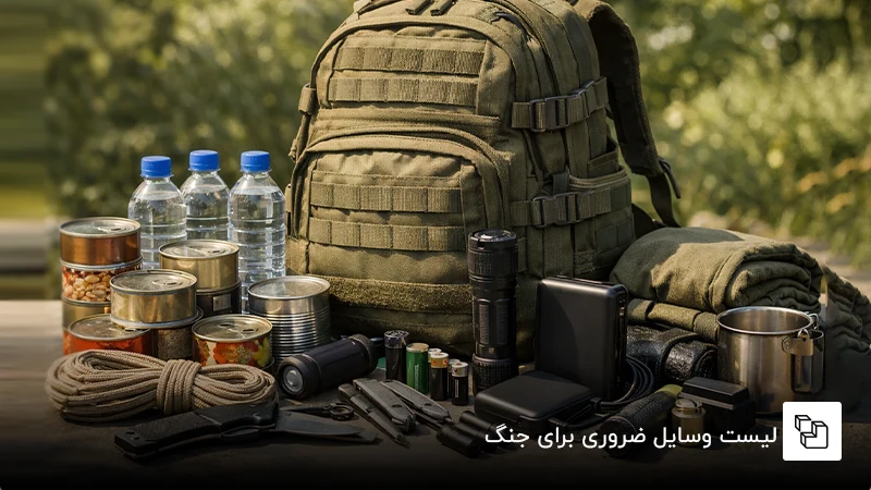 چک لیست وسایل ضروری برای جنگ