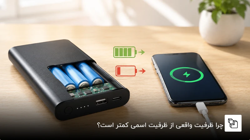 چرا ظرفیت واقعی از ظرفیت اسمی کمتر است؟