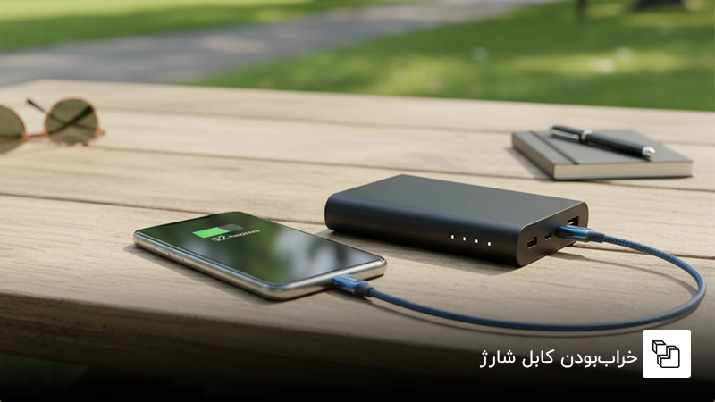خراب&zwnj;بودن کابل شارژ