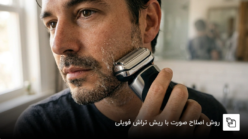 : روش اصلاح صورت با ریش تراش فویلی