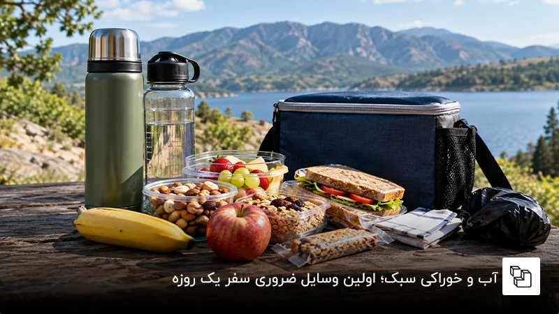 آب و خوراکی سبک؛ اولین وسایل ضروری سفر یک روزه