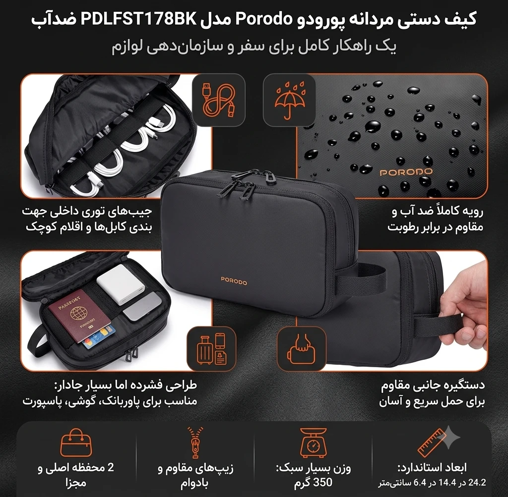 ویژگیهای کلیدی کیف دستی پورودو