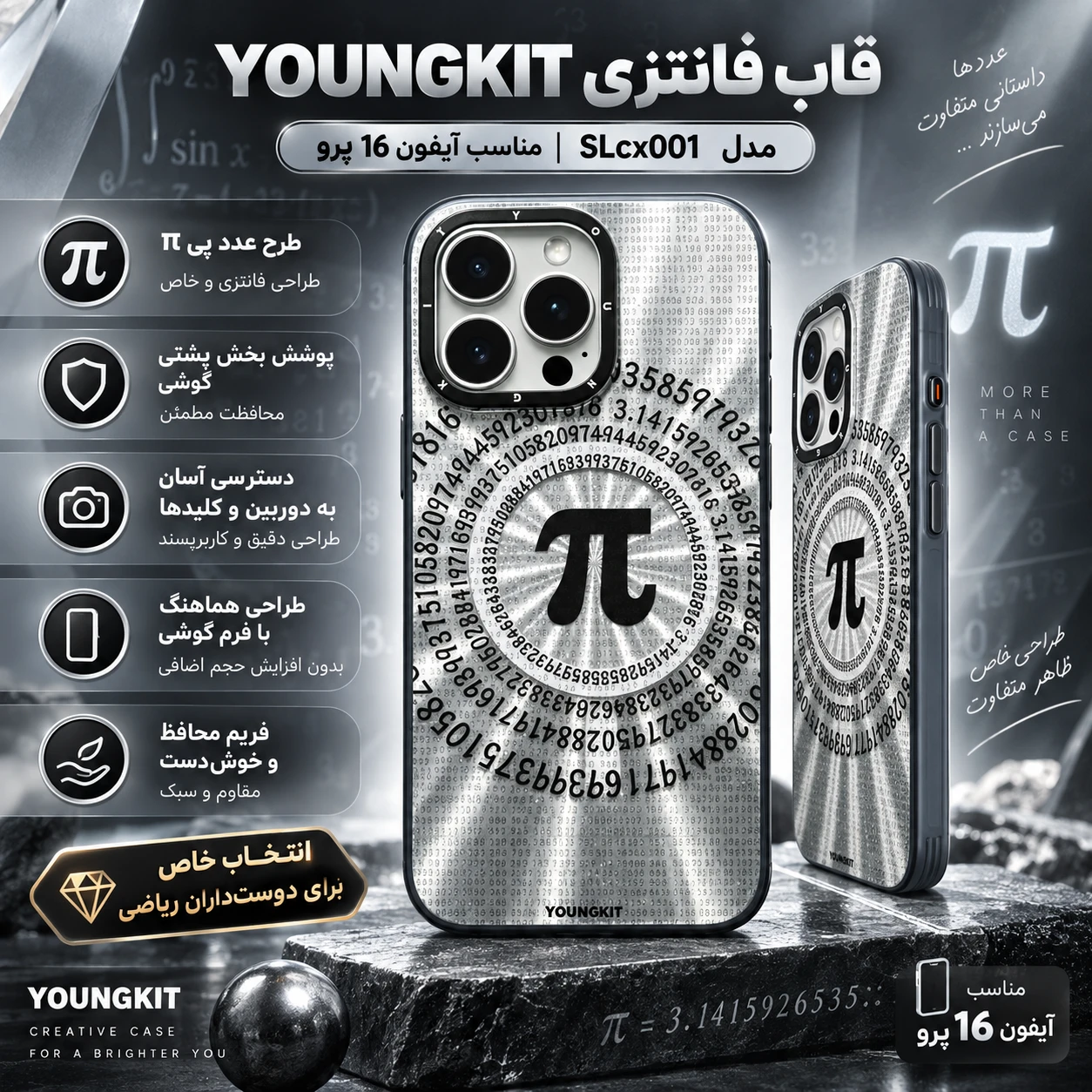 قاب گوشی آیفون 16 پرو یانگ کیت