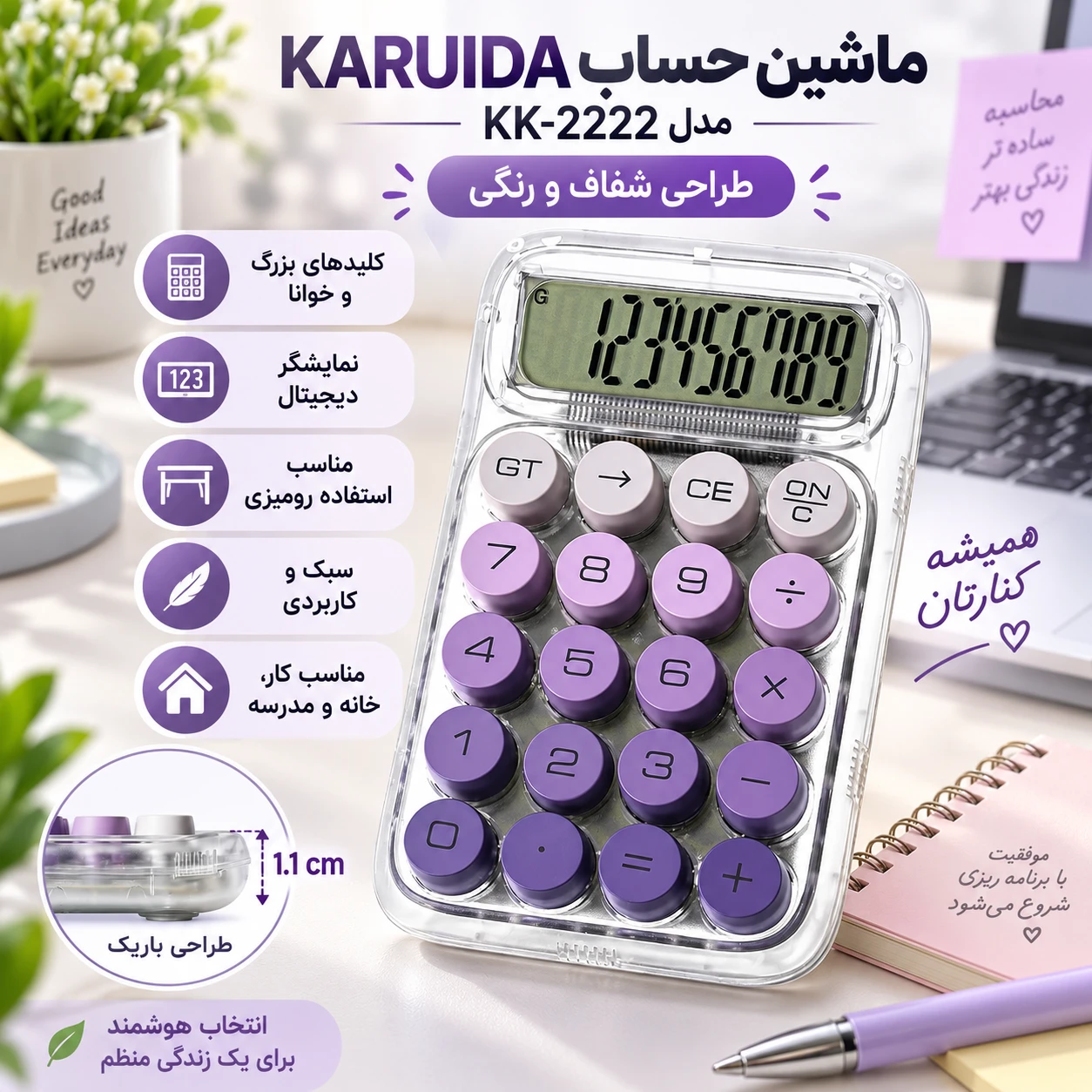 ماشین حساب رومیزی کارویدا