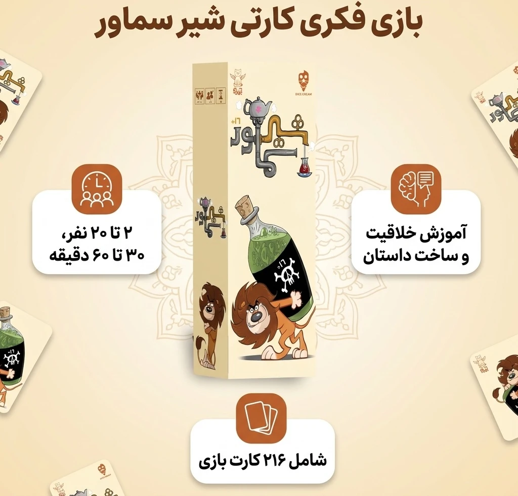 بازی فکری شیر سماور
