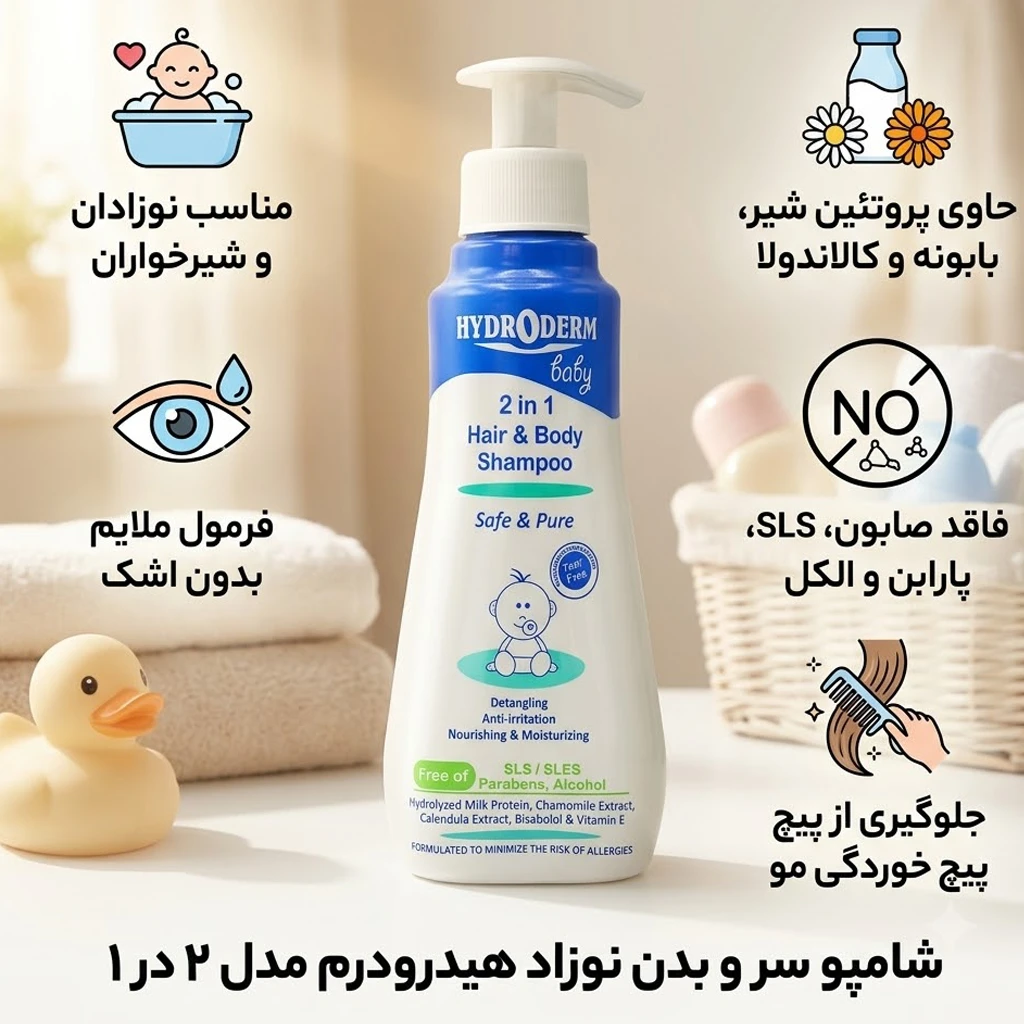 شامپو سر و بدن نوزادان