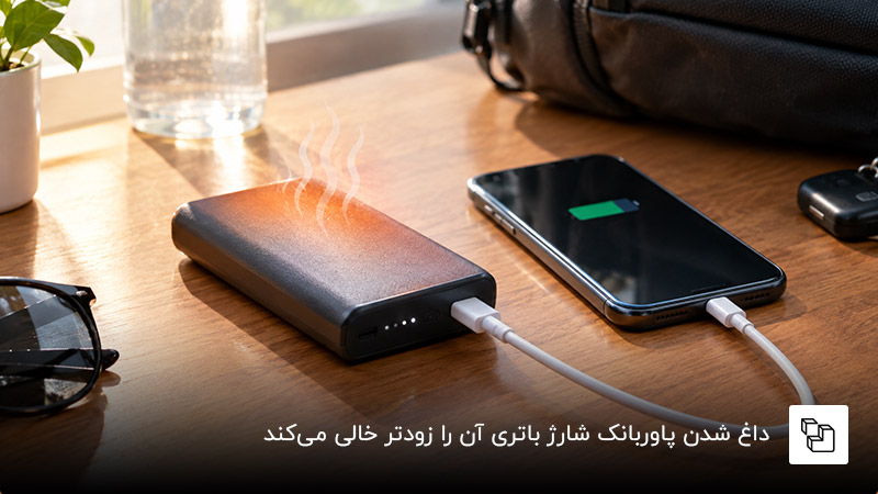داغ شدن پاوربانک و دمای نامناسب