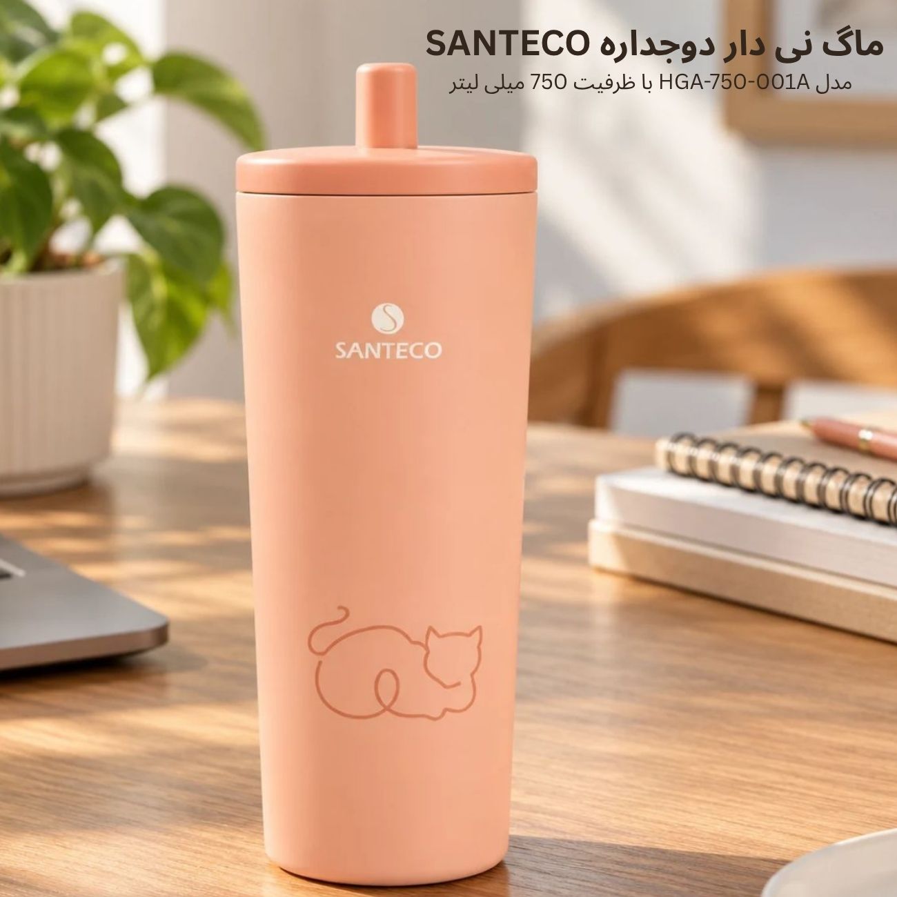 ماگ دوجداره سانتکو