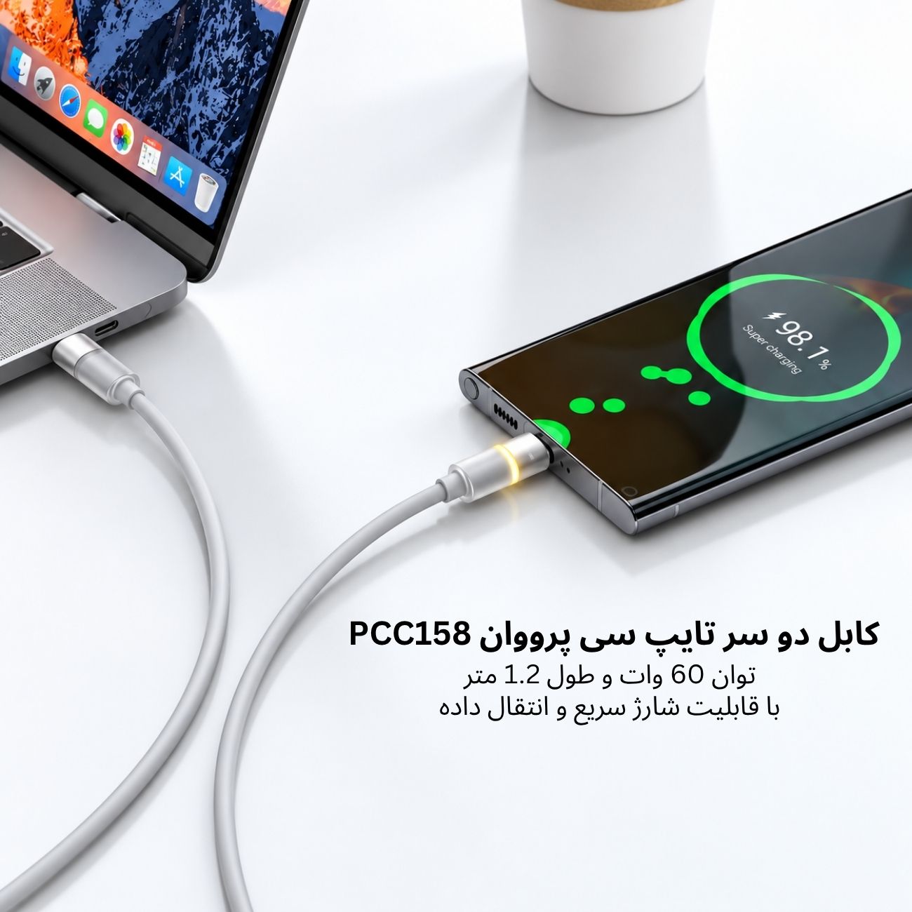 کابل دو سر تایپ سی پرووان