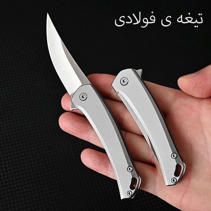 چاقو کوچک در دست