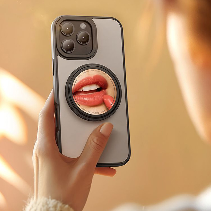 آینه آرایشی پشت موبایل