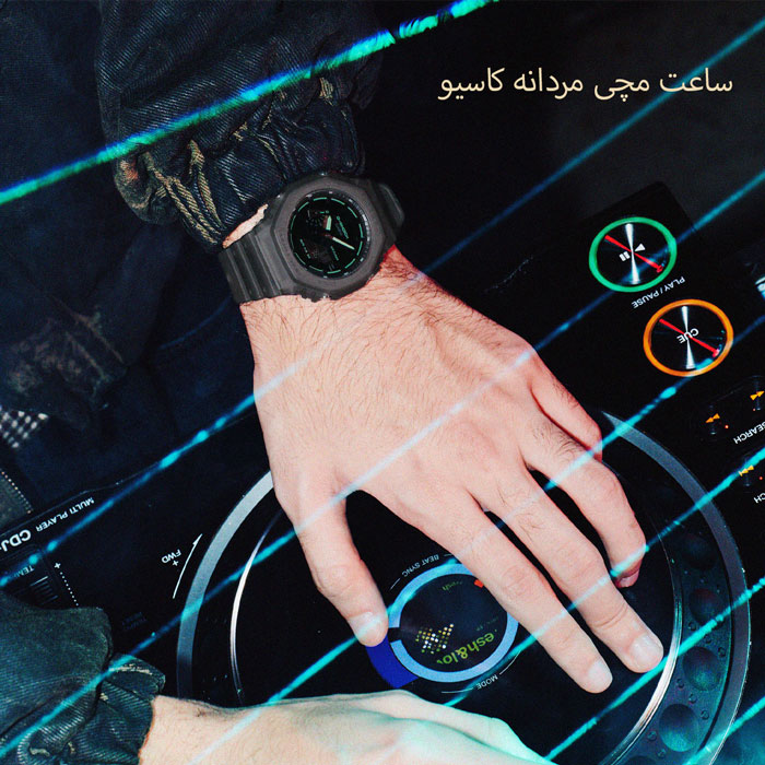 ساعت خاکستری مردانه