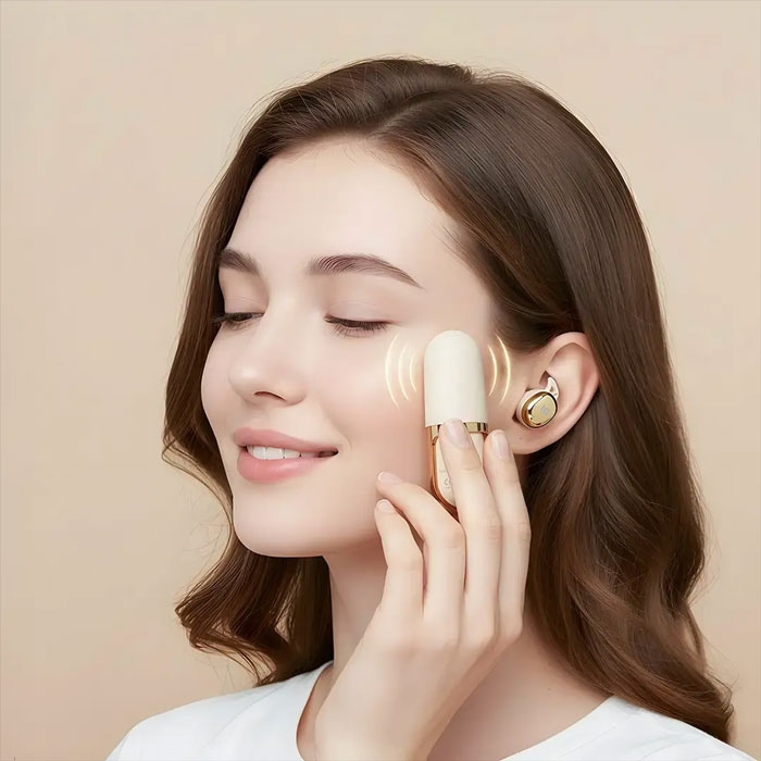 ماساژور صورت هندزفری بلوتوثی