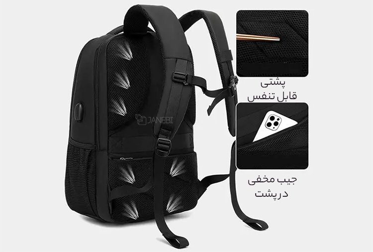 کوله تحصیل با پشتی نرم